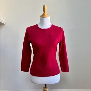 Women's Red Cashmere Sweater